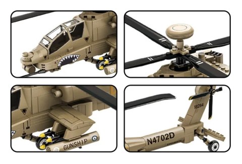 Zestaw Klocków Helikopter Wojskowy 255el.