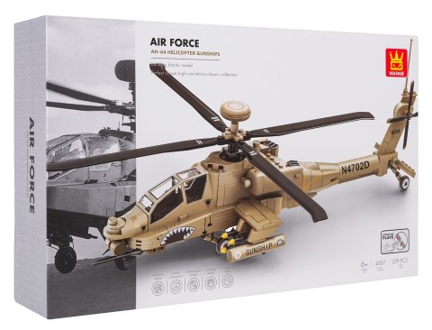 Zestaw Klocków Helikopter Wojskowy 255el.
