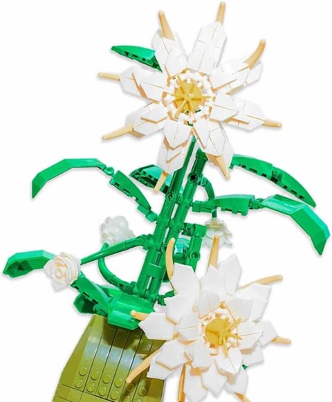 Zestaw Klocków Kwiaty Białe 571el.