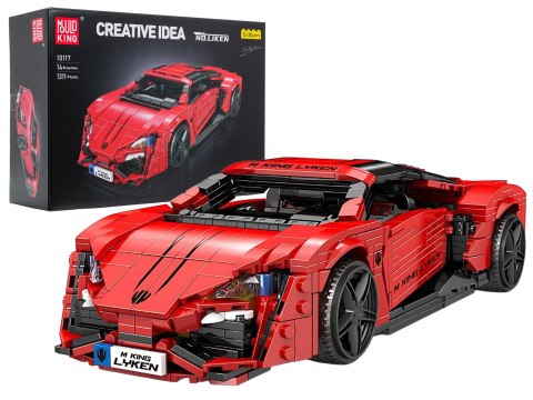 Zestaw Klocków Pojazd Sportowe Czerwone 1311el.