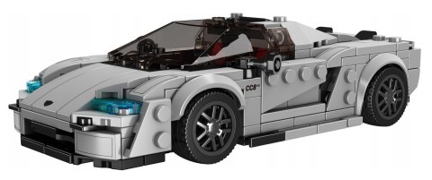 Zestaw Klocków Pojazd Sportowe Srebrne 388el.