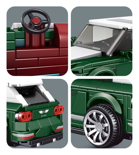 Zestaw Klocków Pojazd Zielony 443el.