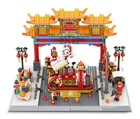 Zestaw Klocków Seria Budynki China Town 1245el.