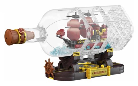 Zestaw Klocków Statek Piracki Czerwony w Butelce 885el.