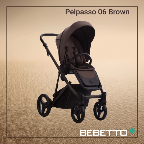 Bebetto wózek 2w1 PELPASSO - 06/BROWN/CZA/FLEXY