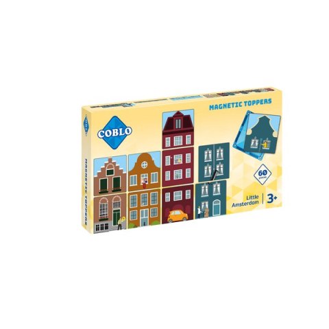 COBLO, nakładki na klocki magnetyczne - miasto 60 szt