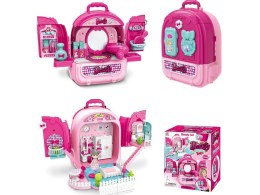 Domek Dla Lalek Toaletka W Walizce Plecak Zestaw 3w1 + Akcesoria