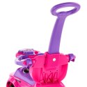 Jeździk pchacz chodzik dla dziecka z rączką i obejmą Sport car różowy