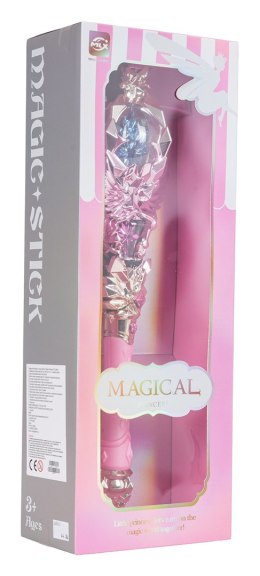 Magiczna Różdżka z Funkcją Świateł i Dźwięku Różowa