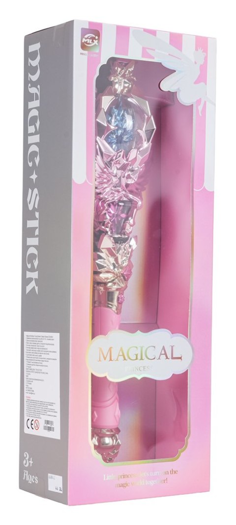 Magiczna Różdżka z Funkcją Świateł i Dźwięku Różowa