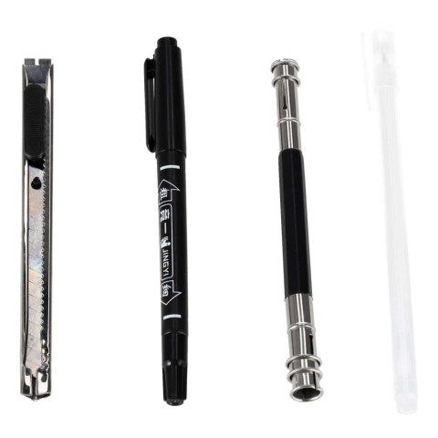 Ołówki do szkicowania rysowania zestaw plastyczny 54 elementy