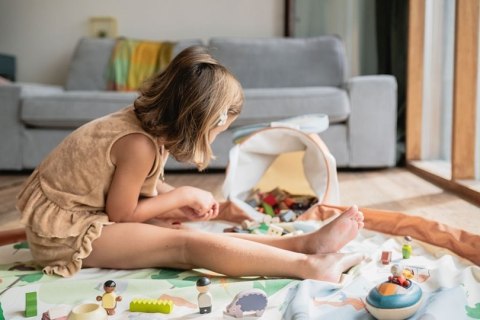 PLAY&GO SOO 601628 Kosz i mata 2w1 Zoo