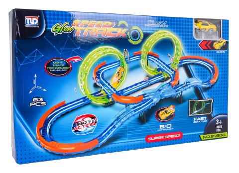 Tor Wyścigowy Świecący w Ciemności 63el.