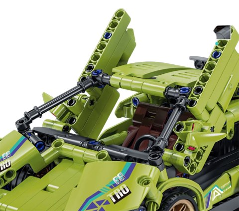 Zestaw Klocków Auto Sportowe Zielone 470el.