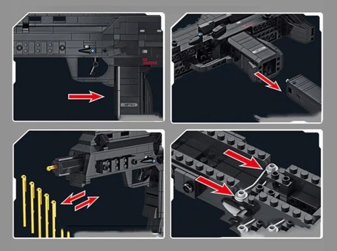 Zestaw Klocków Militaria Karabin 625el.