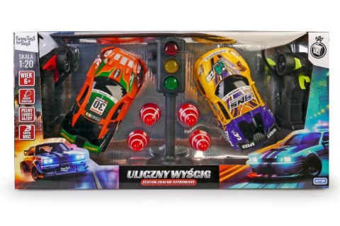 ARTYK 142338 Zestaw 2 aut zdalnie sterowanych - pościg policyjny