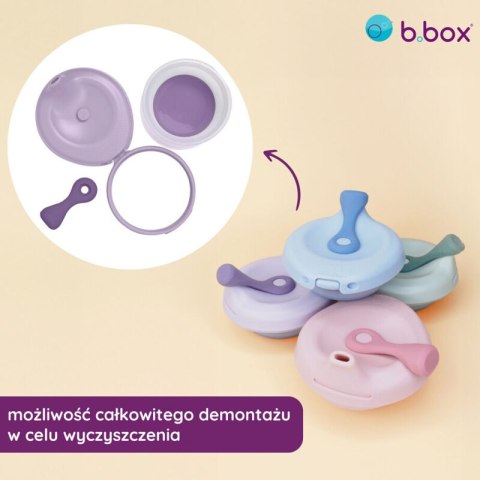B.BOX BB100110 fill+feed Silikonowa miseczka z pokrywką do karmienia szałwia