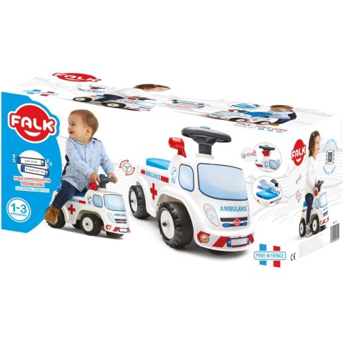 FALK 701 Jeździk Samochód Ambulans z klaksonem