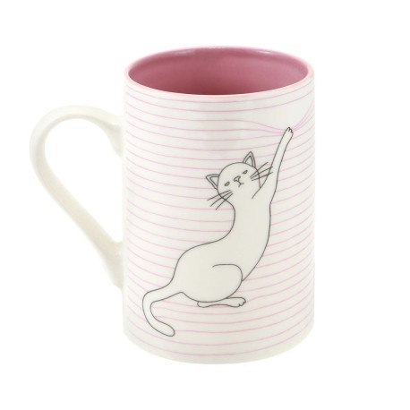 Kubek - felines - koty - asking fur trouble (pink) SANTORO LONDON