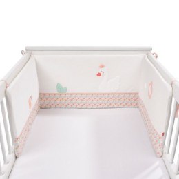 Ochraniacz do łóżeczka, łabędź, z kolekcji: jezioro łabędzie FEHN