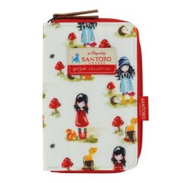 Portfel z suwakiem - gorjuss - pastel pattern collection - toadstools SANTORO LONDON