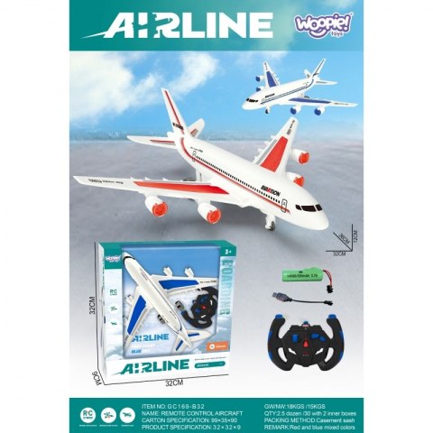 WOOPIE 53460 Zdalnie Sterowany Samolot Pasażerski Niebieski