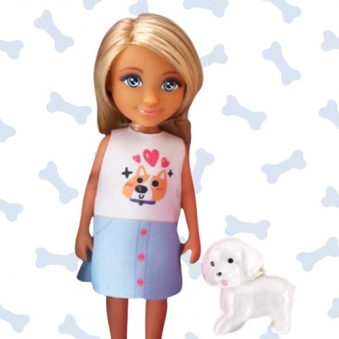 WOOPIE 57659 Royal Laleczka z wózkiem i pieskiem