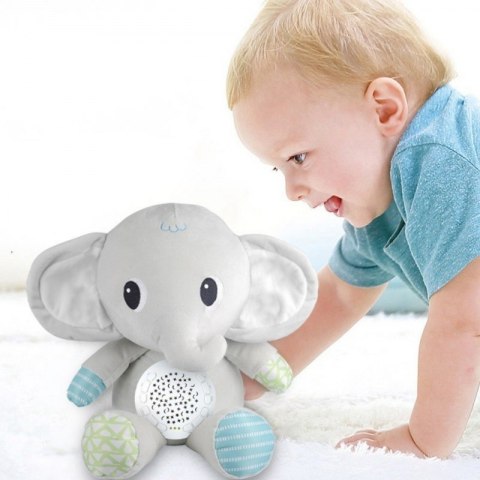 WOOPIE 58083 Przytulanka Słonik z Projektorem