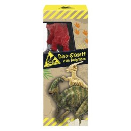 Wykopaliska, szkielet oraz figurka dinozaura, zest MOSES