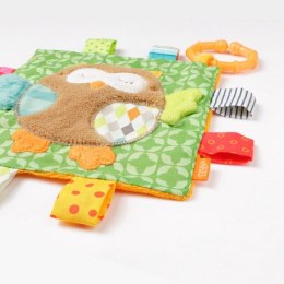 Zawieszka, szmatka sensoryczna, sowa, z kolekcji: śpiący las FEHN