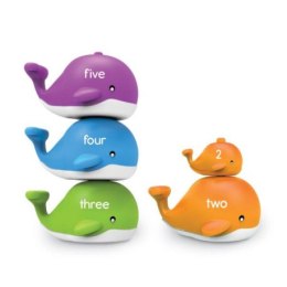 Figurki do nauki liczenia i poznawania kolorów, wieloryby, zestaw LEARNING RESOURCES