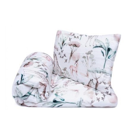 Komplet pościeli z bawełny satynowej z wypełnieniem 80x100 (safari) PULP BAMBOO