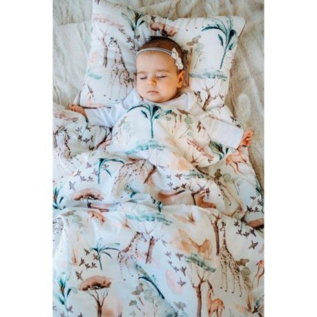 Komplet pościeli z bawełny satynowej z wypełnieniem 80x100 (safari) PULP BAMBOO