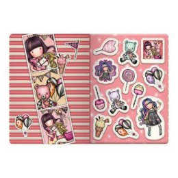 Mały notes z naklejkami - gorjuss - fairground - carousel SANTORO LONDON