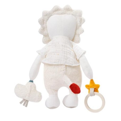 Maskotka z grzechotką, lew, z kolekcji: natura FEHN