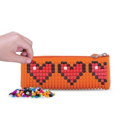 Okrągły piórnik na suwak, kosmetyczka, saszetka, pixie crew, PIXIE