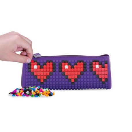 Okrągły piórnik na suwak, kosmetyczka, saszetka, pixie crew, PIXIE