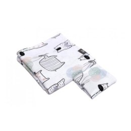 Otulacz bambusowy z antybakteryjnymi jonami srebra, muślinowy PULP BAMBOO