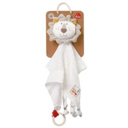 Pierwsza przytulanka, kocyk z uchwytem do smoczka, lew, z kolekcji: FEHN