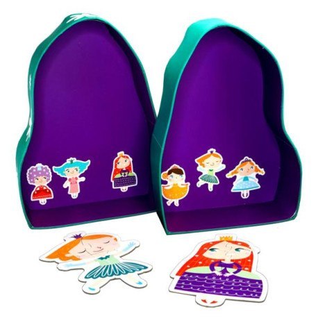 Puzzle dla dzieci w ozdobnym pudełku, księżniczka, zestaw 6 BARBO TOYS