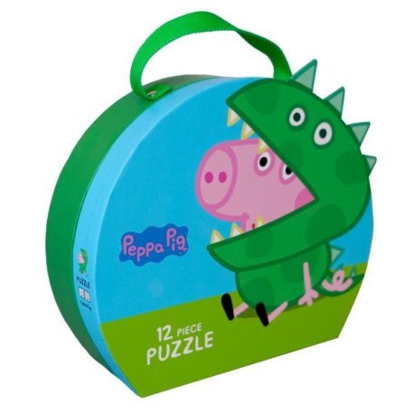 Puzzle w ozdobnym pudełku - walizce, george, 12 BARBO TOYS