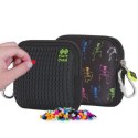 Saszetka na suwak, kosmetyczka, pixie crew, szkielety, czarny panel PIXIE