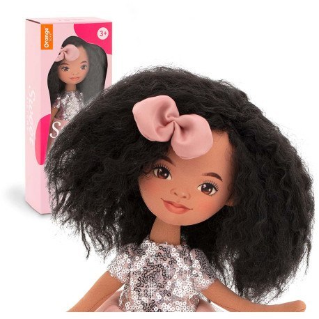 Sweet sisters tina w różowej sukience z cekinami ORANGE TOYS