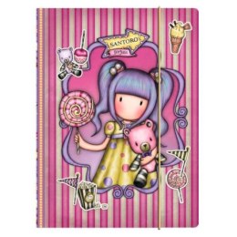 Teczka zamykana na gumkę - gorjuss - fairground - first prize SANTORO LONDON