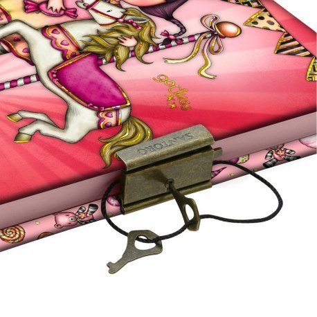 Zamykany notes - gorjuss - fairground - carousel SANTORO LONDON