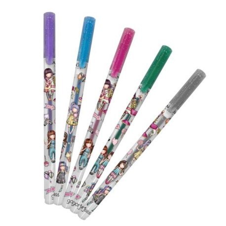 Zestaw 5 długopisów żelowych - gorjuss - fairground SANTORO LONDON