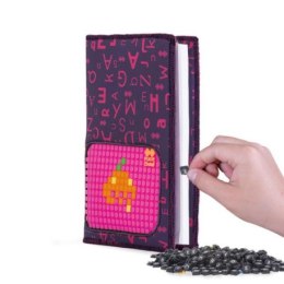 Zeszyt a5 w linie, pixie crew, alfabet, purpurowy PIXIE