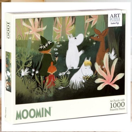 Puzzle artystyczne, muminki, 1000 el. - zielone BARBO TOYS