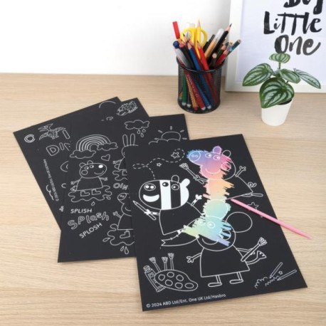 Wydrapywanki, zestaw zdrapek 5el. świnka peppa Undercover