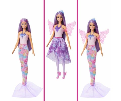 Mattel JCP74 Barbie Magiczna Lalka Lalka Wróżka Syrenka z Ubrankami